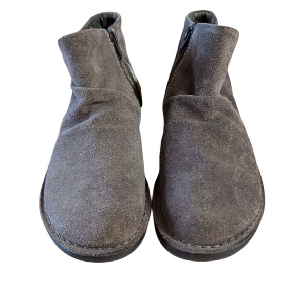 NWT Fly London EUR 39 US 8.5 9 Ankle Slouch Boot Taupe Oil Suede Boho Lagenlook - Picture 2 of 13
